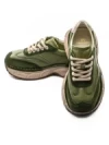 Pantofi Sport Dama din piele naturala KM5502 GREEN | FRANCO GERARDO