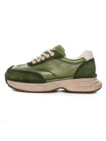 Pantofi Sport Dama din piele naturala KM5502 GREEN | FRANCO GERARDO