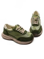 Pantofi Sport Dama din piele naturala KM5502 GREEN | FRANCO GERARDO