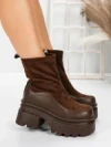 Ghete Dama cu Platforma 5W61 BROWN | MEI