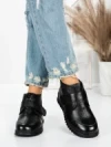 Ghete Dama din piele naturala 5W51 BLACK | PANTOFUL