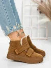 Ghete Dama din piele naturala 5SZ6 YELLOW | PANTOFUL
