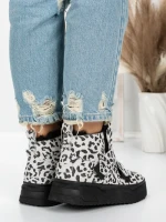 Ghete Dama din piele naturala 5SZ6 LEOPARD PRINT | PANTOFUL