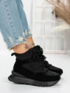 Ghete Dama din piele naturala 5SZ8 BLACK | PANTOFUL