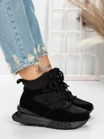 Ghete Dama din piele naturala 5SZ8 BLACK | PANTOFUL