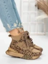 Ghete Dama din piele naturala 5SZ8 LEOPARD PRINT | PANTOFUL