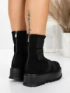 Ghete Dama cu Platforma 56WL1 BLACK | MEI
