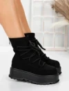 Ghete Dama cu Platforma 56WL3 BLACK | MEI