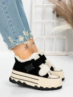 Ghete Dama din piele naturala 5W53 BLACK | PANTOFUL