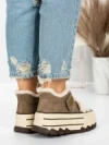 Ghete Dama din piele naturala 5W53 KHAKI | PANTOFUL