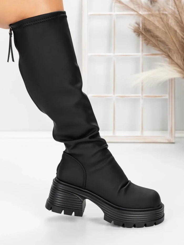 Cizme Dama cu Toc 5WL80 BLACK | MEI