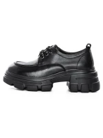 Pantofi Casual Dama din piele naturala KM1606 Negru | ... » meishop.life