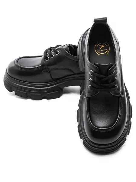 Pantofi Casual Dama din piele naturala KM1606 Negru | ... » meishop.life