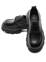 Pantofi Casual Dama din piele naturala KM1606 Negru | ... » meishop.life