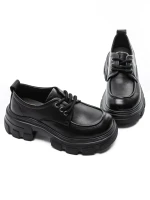 Pantofi Casual Dama din piele naturala KM1606 Negru | ... » meishop.life
