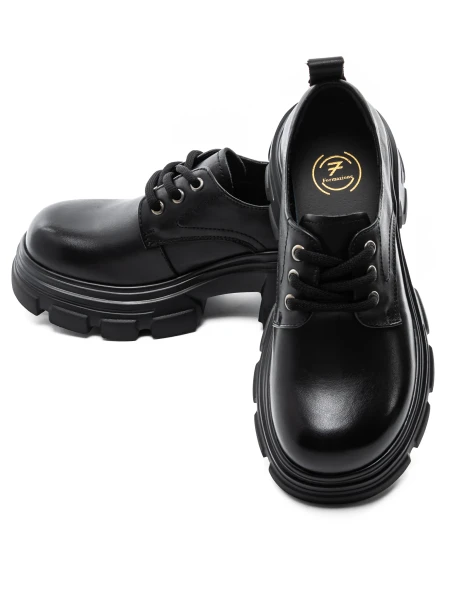 Pantofi Casual Dama din piele naturala KM1607 Negru | ... » meishop.life