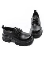 Pantofi Casual Dama din piele naturala KM1607 Negru | ... » meishop.life