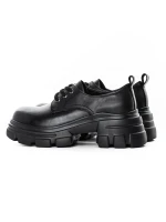 Pantofi Casual Dama din piele naturala KM1607 Negru | ... » meishop.life