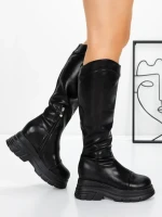 Cizme Dama cu Platforma 58WL13 BLACK | MEI