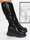 Cizme Dama cu Platforma 58WL13 BLACK | MEI