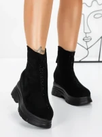Ghete Dama cu Platforma 58WL16 BLACK | MEI