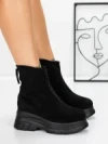 Ghete Dama cu Platforma 58WL16 BLACK | MEI