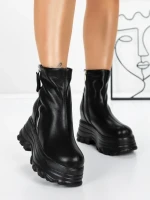 Ghete Dama cu Platforma 58WL17 BLACK | MEI