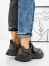 Sneakers Dama 5WL96 BLACK-GUNCOLOR | MEI