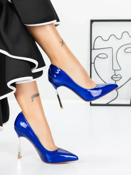 Pantofi Stiletto 3ADC80 BLUE | MEI