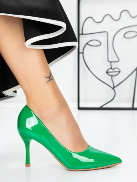 Pantofi Stiletto 3AXKK201 GREEN | MEI