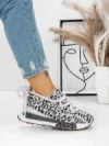 Pantofi Sport Dama din piele naturala 5WZ15 LEOPARD PRINT | PANTOFUL