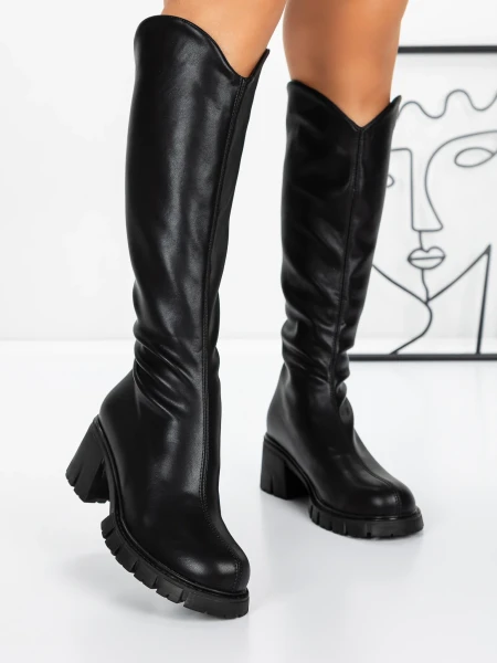 Cizme Dama 3WL15 Negru » meishop.life