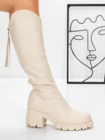 Cizme Dama 3WL15 Bej » meishop.life