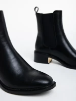 Botine dama negre din piele ecologica Thyrza