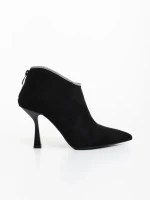 Botine dama negre din material textil Marida