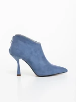 Botine dama albastre din material textil Marida