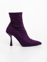 Botine dama mov din material textil Adisia
