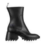 Cizme dama negre din material sintetic Sumeya