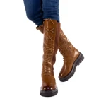 Cizme dama Elidia camel
