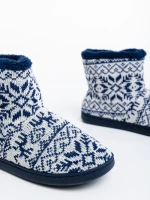 Papuci dama navy din material textil Corliss