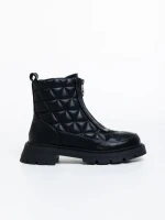 Botine dama negre din piele ecologica Katarina