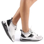 Pantofi sport dama Tamina alb cu negru