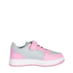 Pantofi sport copii roz cu gri din piele ecologica Ponty