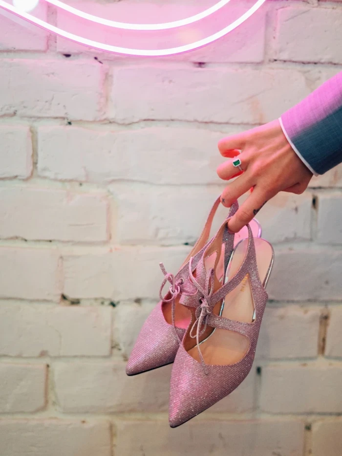 Pantofi dama mov din material textil Shaira
