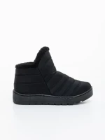 Ghete dama negre din material textil Atala
