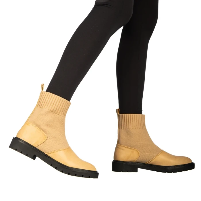 Botine dama Farla bej