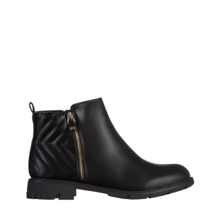 Botine dama negre din piele ecologica Gracelyn