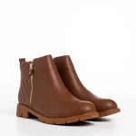 Botine dama maro din piele ecologica Gracelyn
