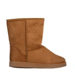 Cizme dama camel din material textil Daleyza