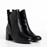 Botine dama negre din piele ecologica Arielle